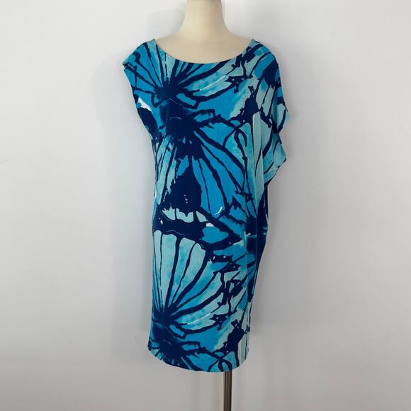 Lilly Pulitzer Tessa Get Inky Dress in Sparkling Blue Pullover Styling | L - Picture 3 of 14